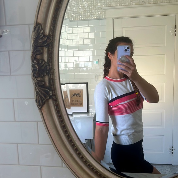 Striped short sleeved sweater - Picture 4 of 4